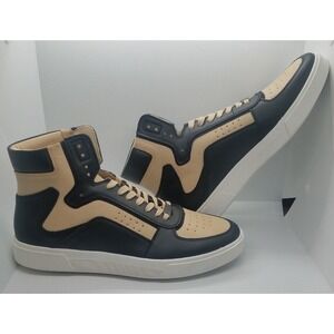INC International Concepts Sneakers Mens SZ 11M High Top Black Tan Keanu